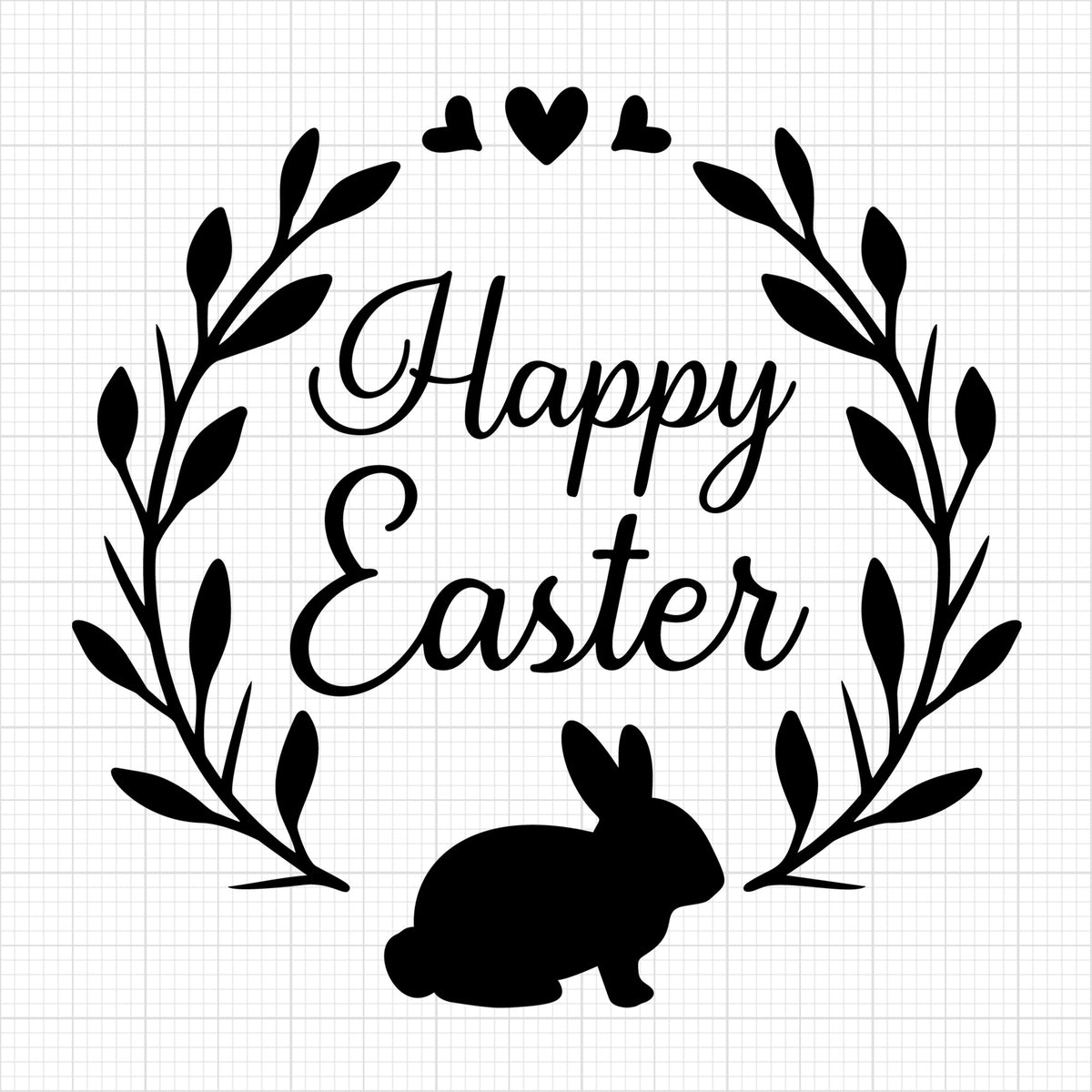 Happy Easter wood sign