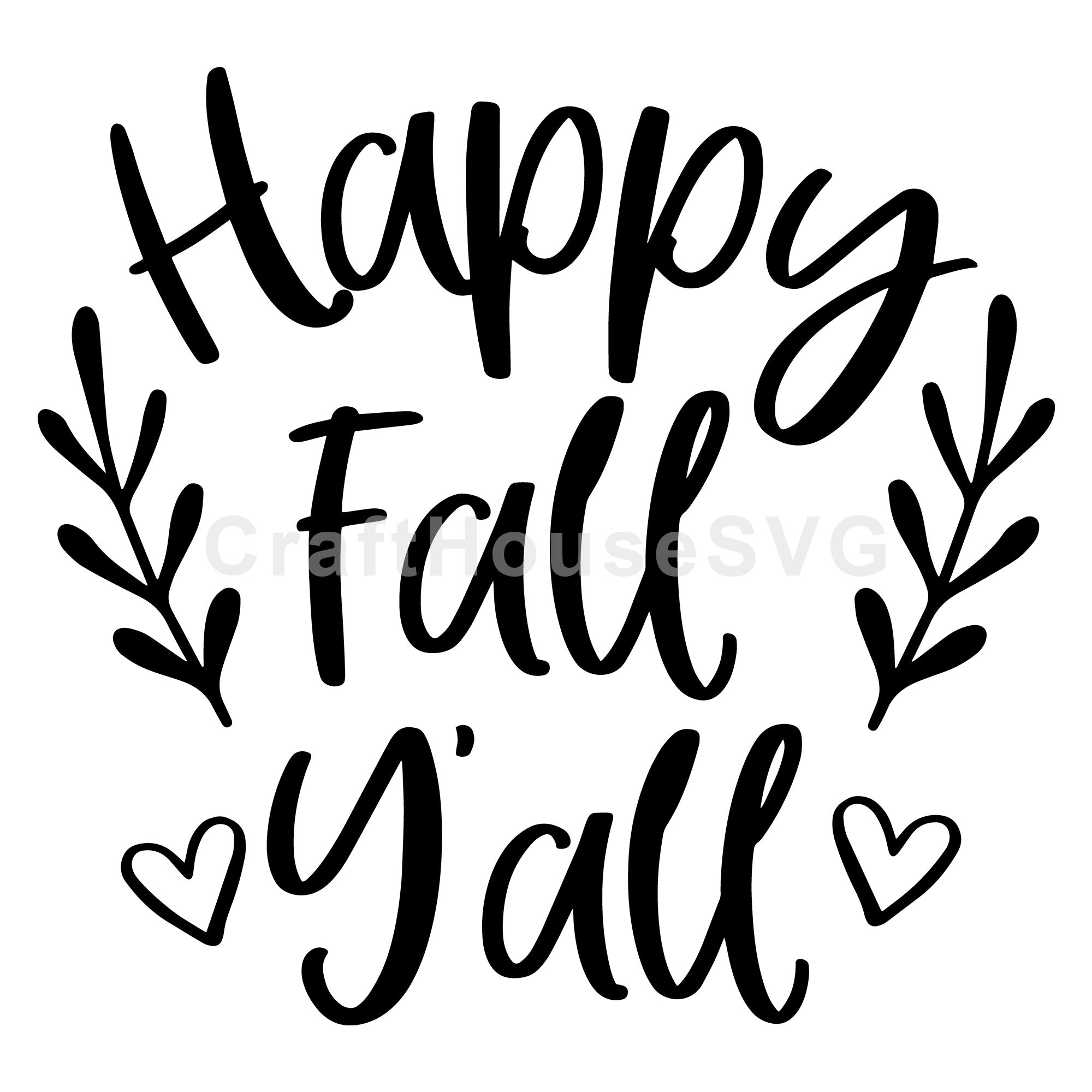 Happy fall yall SVG