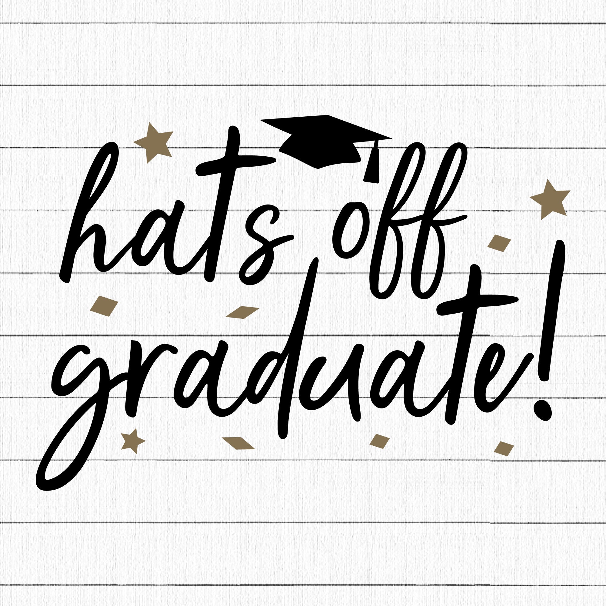 Hats off graduate SVG | M24F3