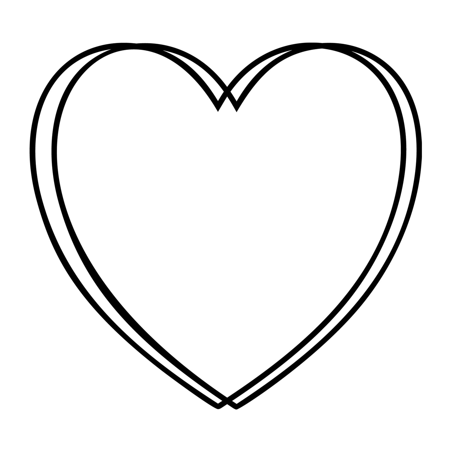 Heart Frame SVG design for Cricut, Silhouette, laser cutting, vinyl, sublimation, monograms, and craft projects.