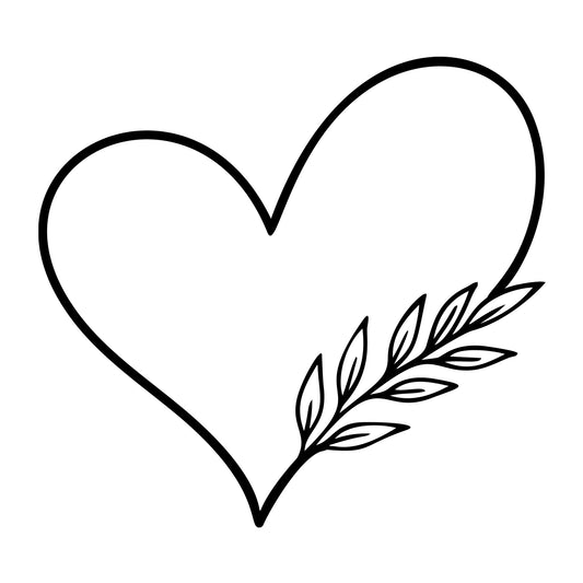Heart Frame SVG design for Cricut, Silhouette, laser cutting, vinyl, sublimation, monograms, and craft projects.
