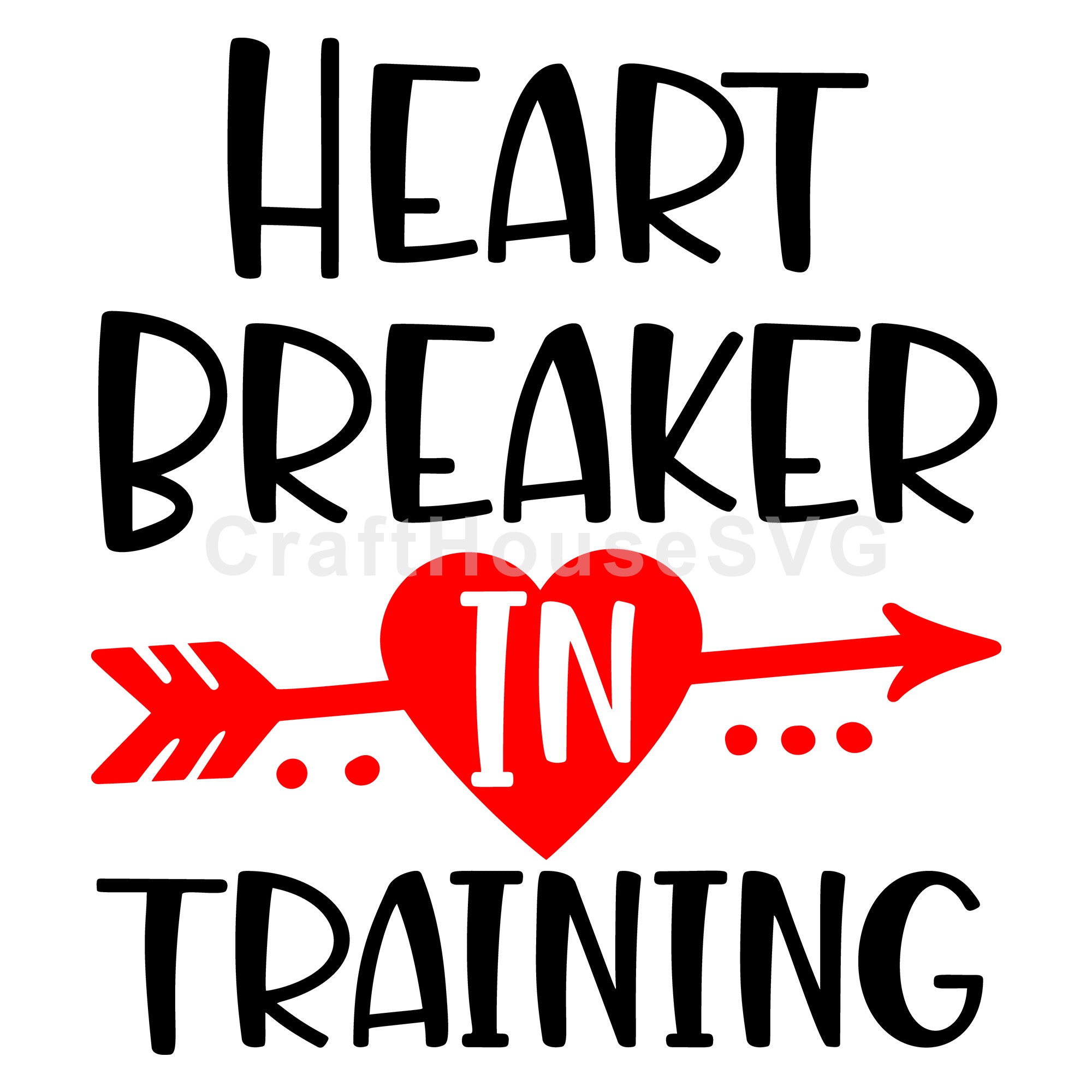 Valentine SVG file | Heart breaker in training SVG MF91