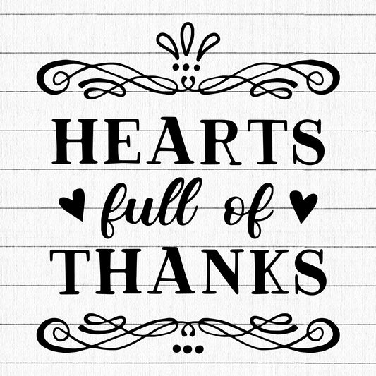 Hearts full of thanks SVG | M39F12