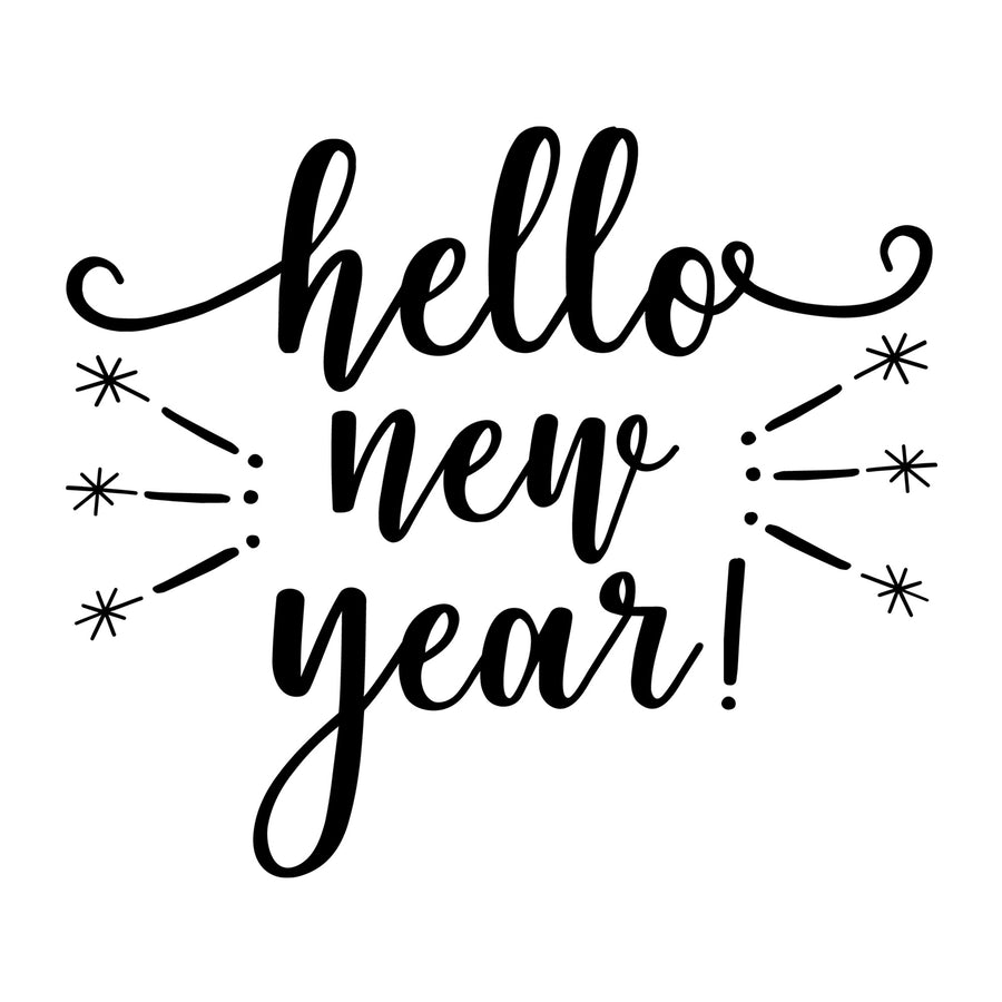 Hello New Year SVG