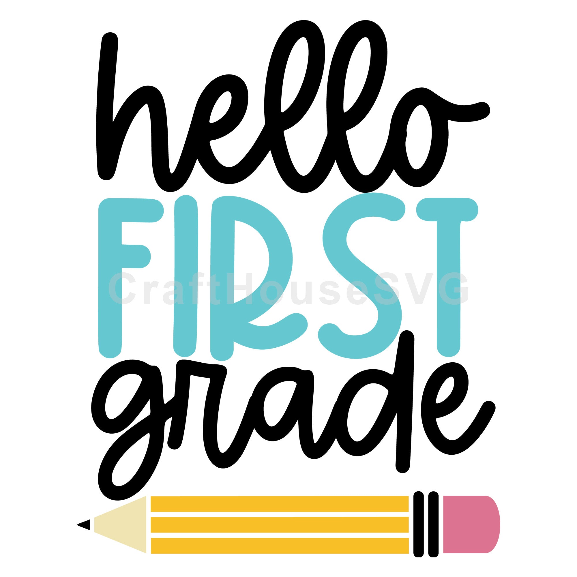 Hello first grade SVG