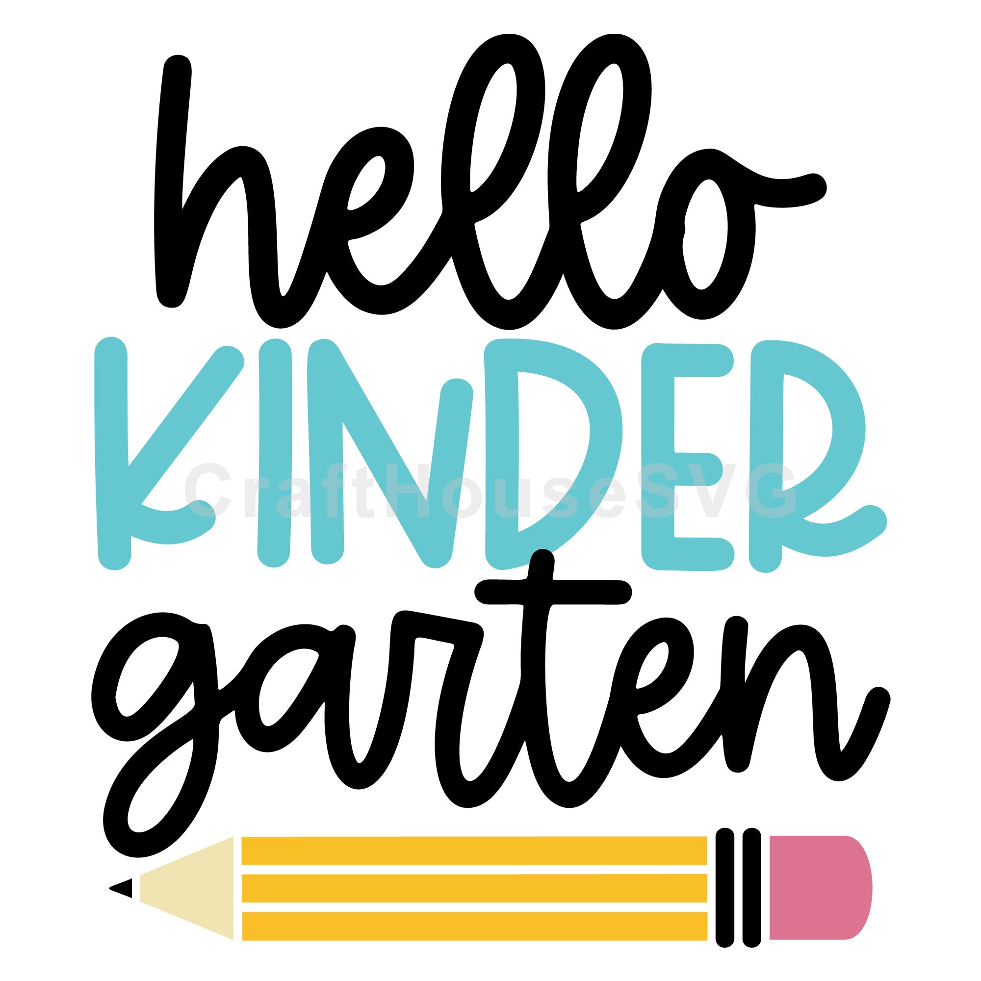 Hello kindergarten SVG