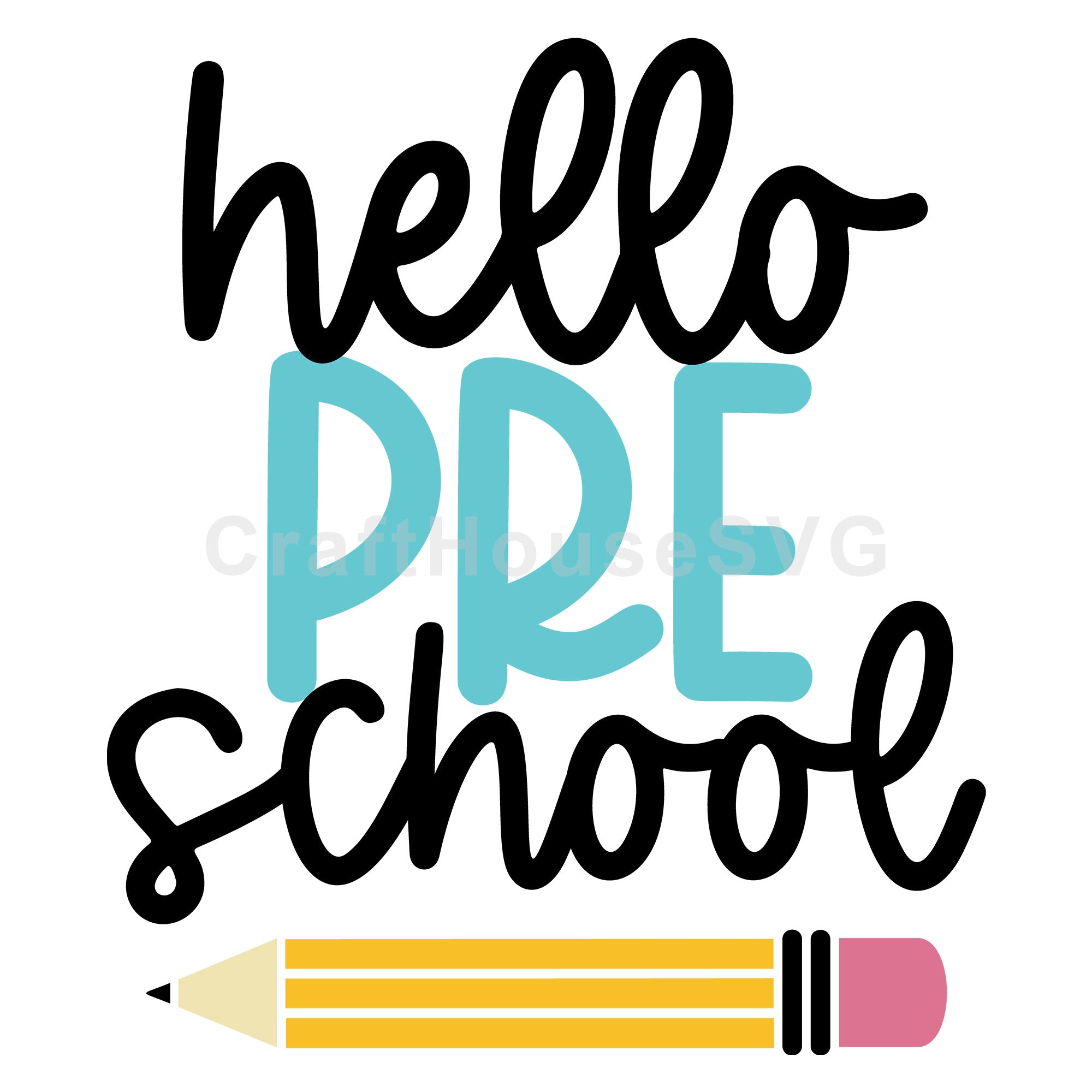 Hello preschool SVG