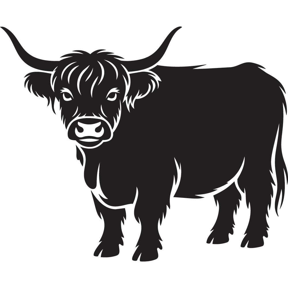 Highland Cow SVG File SVG DXF EPS PNG - Craft House SVG
