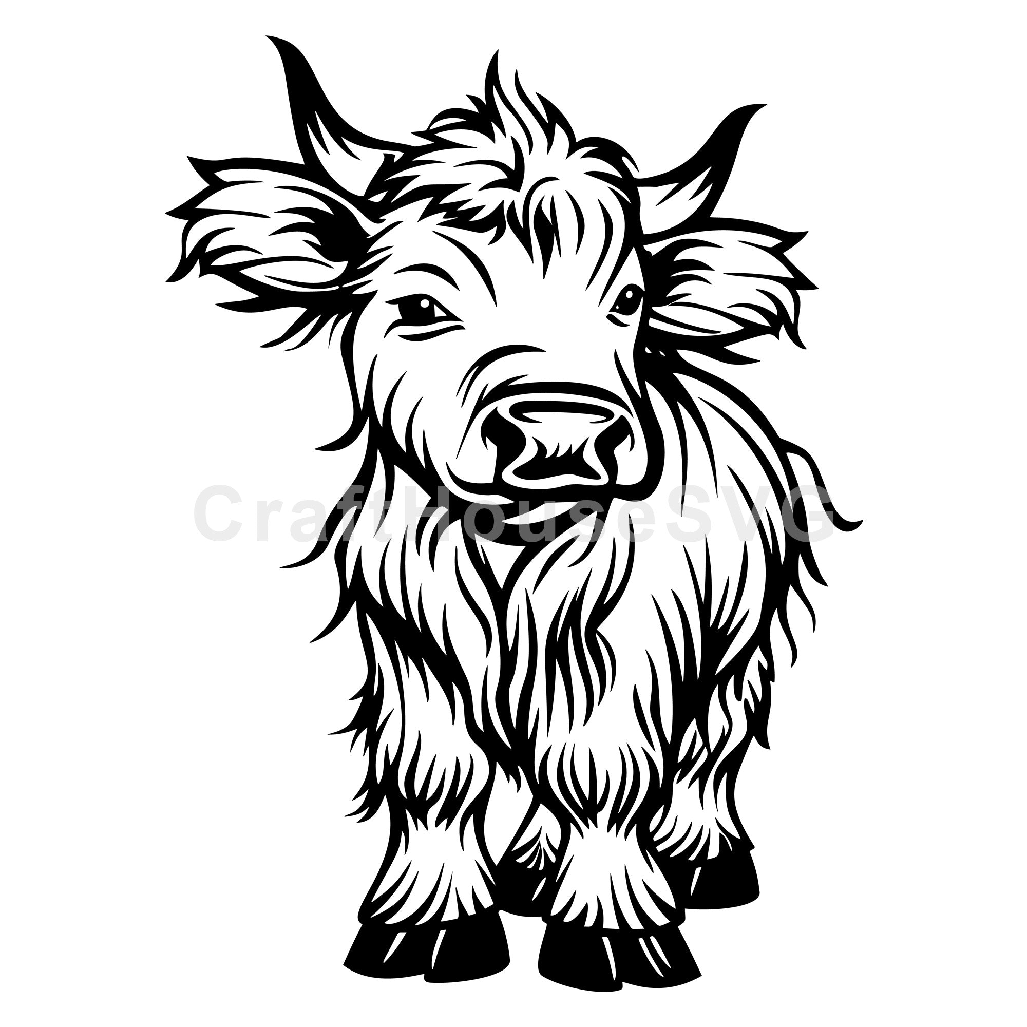 Highland Cow SVG