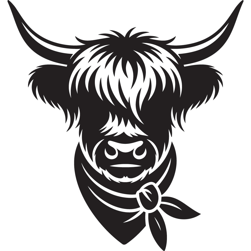 Highland Cow SVG File SVG DXF EPS PNG - Craft House SVG
