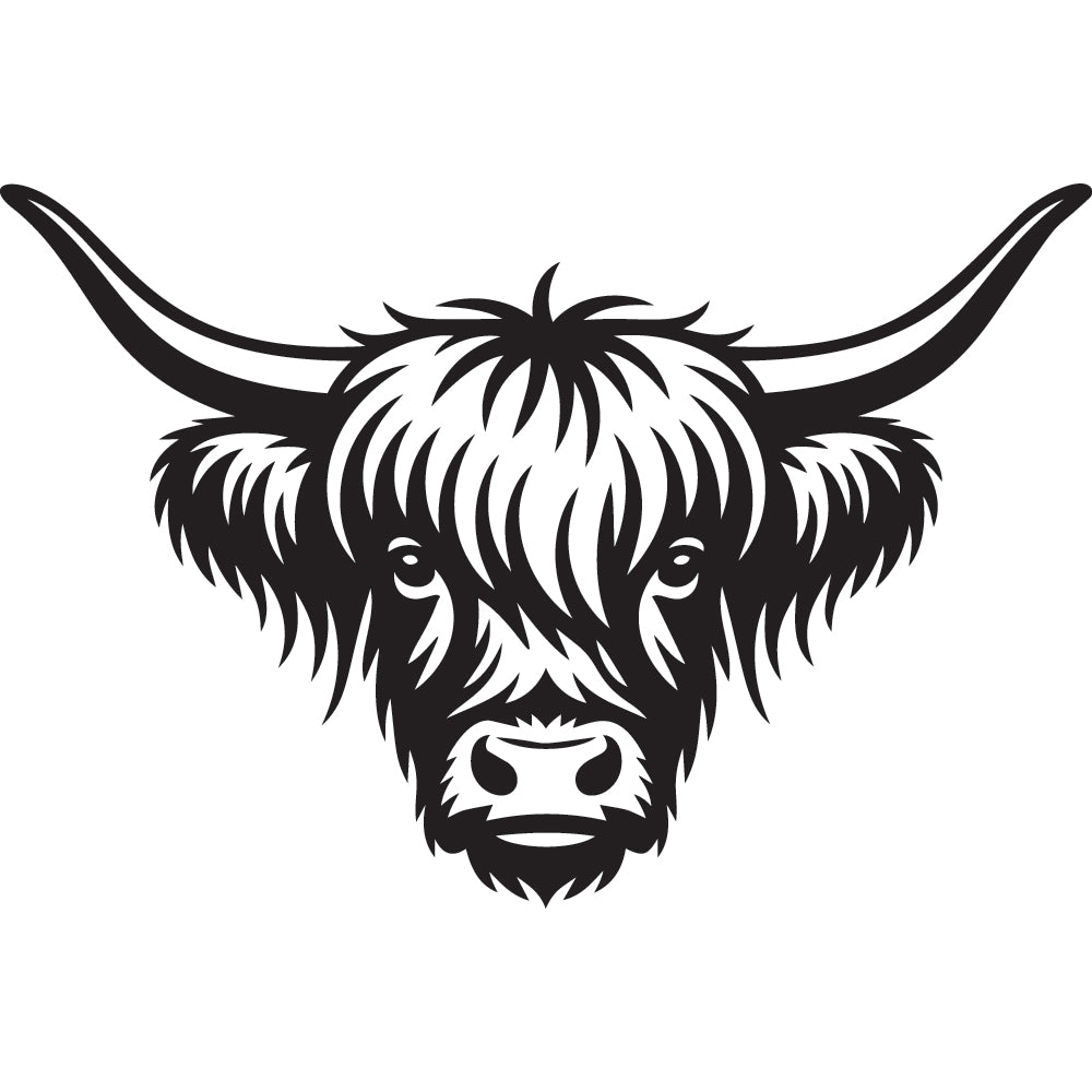 Highland Cow SVG File SVG DXF EPS PNG - Craft House SVG
