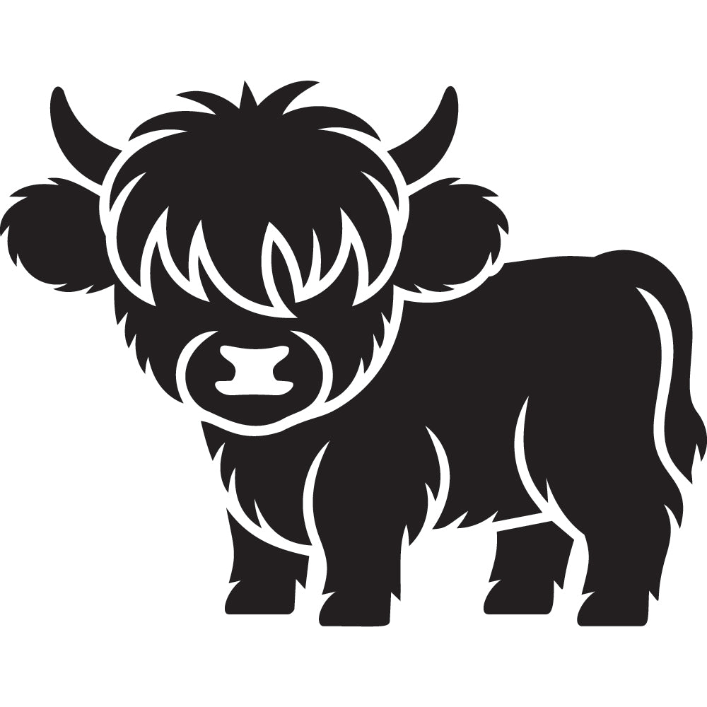 Highland Cow SVG File SVG DXF EPS PNG - Craft House SVG