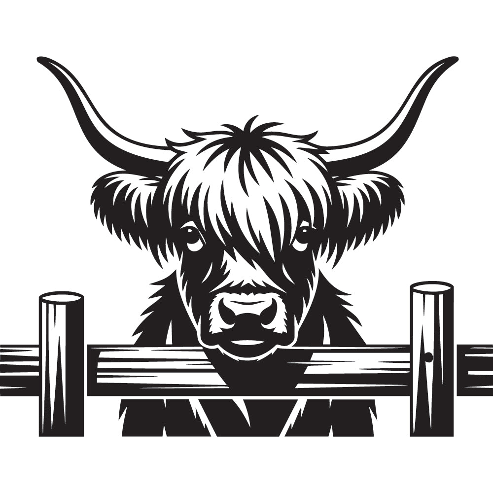 Highland Cow SVG File SVG DXF EPS PNG - Craft House SVG
