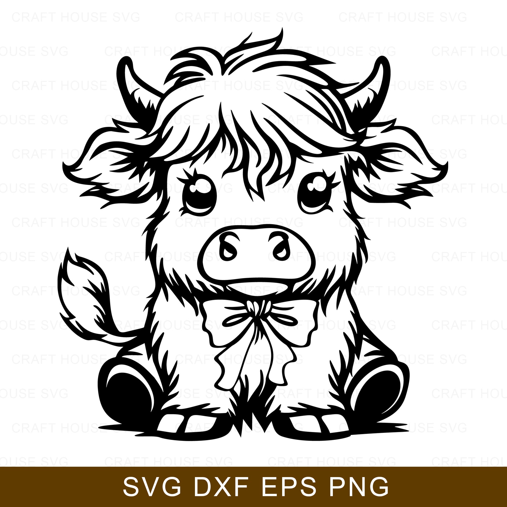 Cute Highland Cow SVG