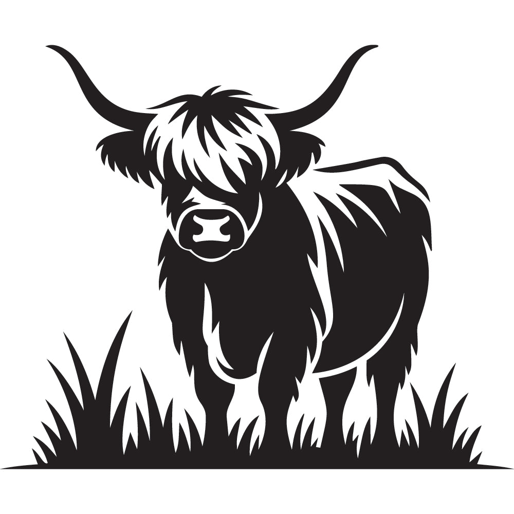 Highland Cow SVG File SVG DXF EPS PNG - Craft House SVG