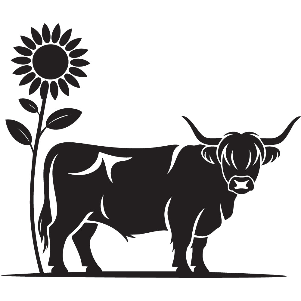 Highland Cow SVG File SVG DXF EPS PNG - Craft House SVG