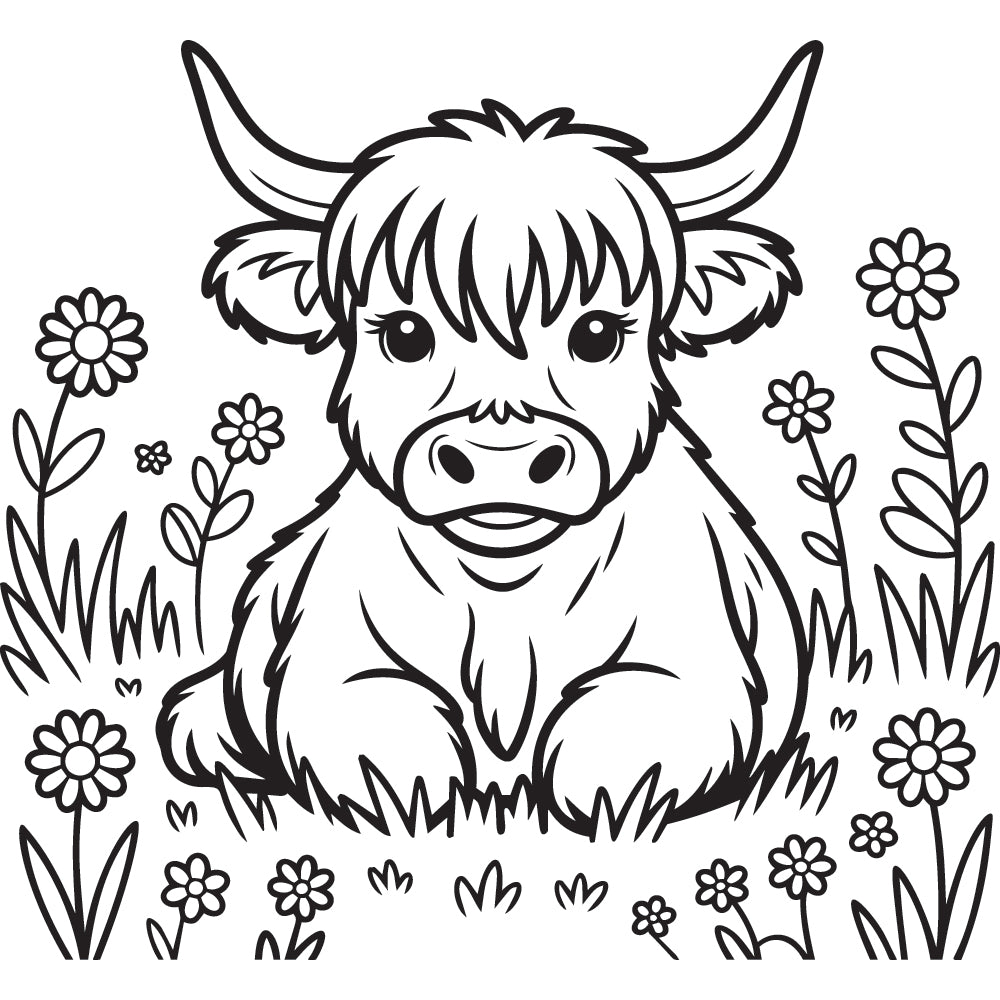 Highland Cow SVG File SVG DXF EPS PNG - Craft House SVG