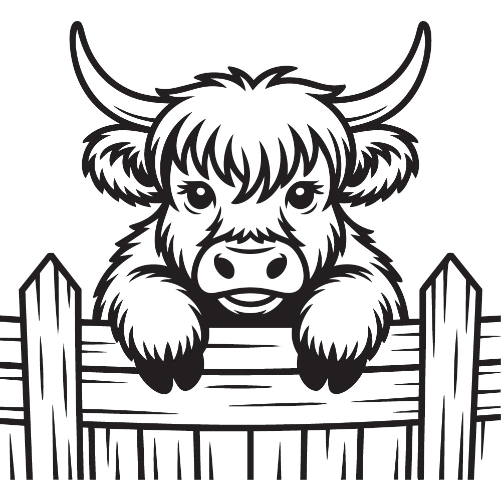 Highland Cow SVG File SVG DXF EPS PNG - Craft House SVG