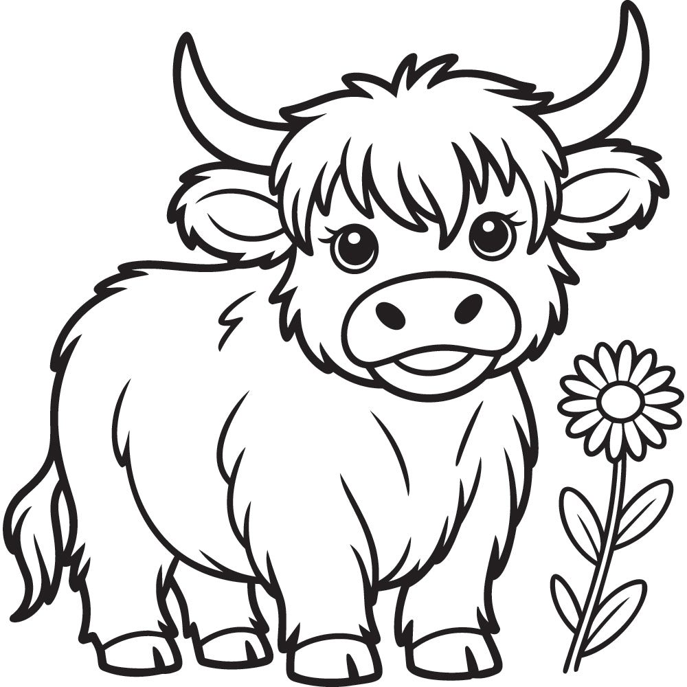 Highland Cow SVG File SVG DXF EPS PNG - Craft House SVG