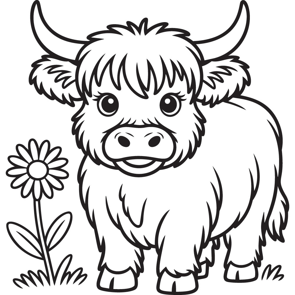 Highland Cow SVG File SVG DXF EPS PNG - Craft House SVG