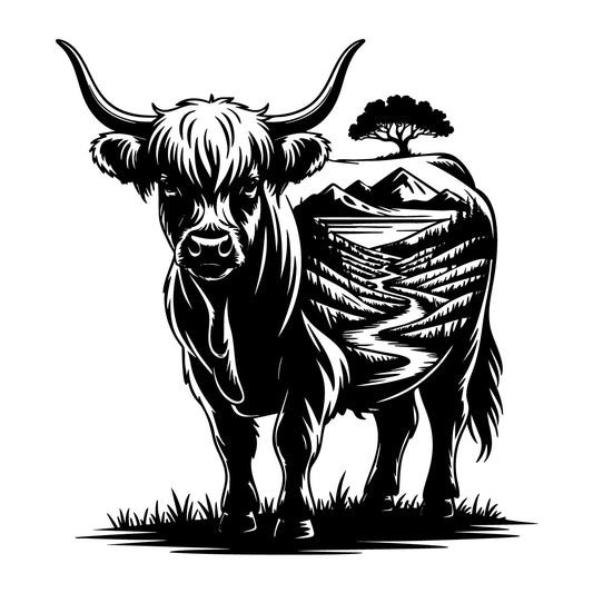 Highland Cow SVG