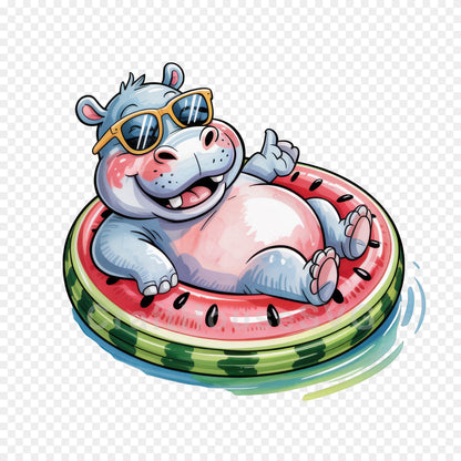 Cute Summer Animals Clipart Bundle