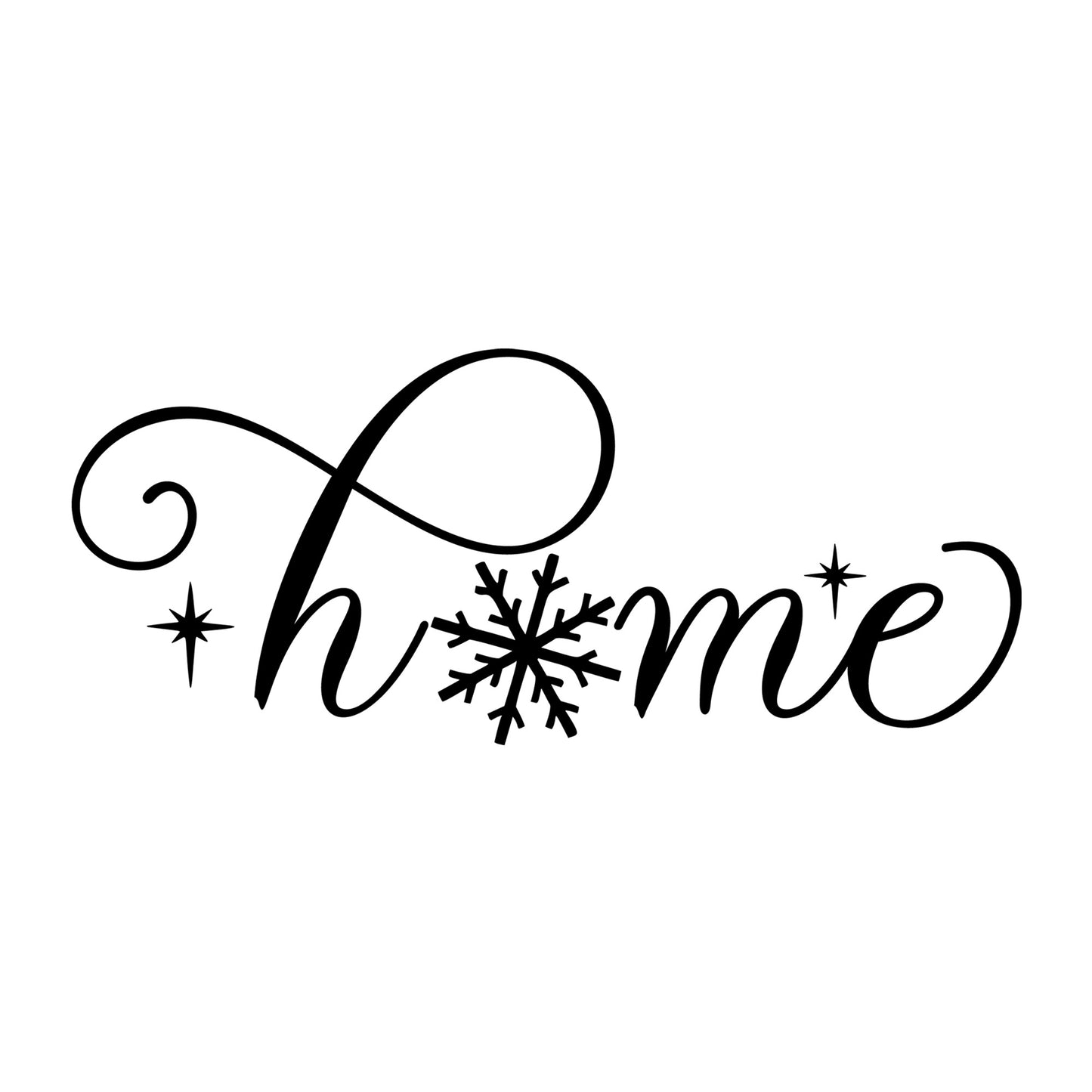 Home SVG design for Cricut, Silhouette, laser cutting, vinyl, sublimation, Christmas welcome signs, and holiday craft projects.