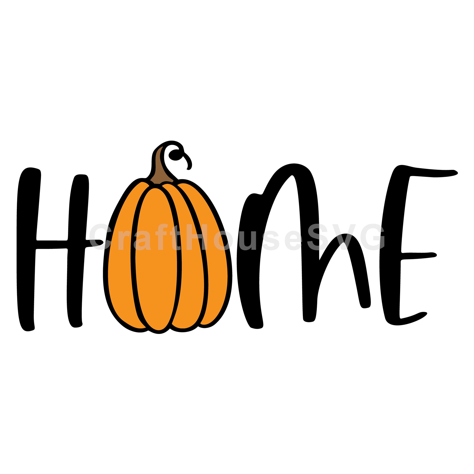 Home Fall Pumpkin SVG