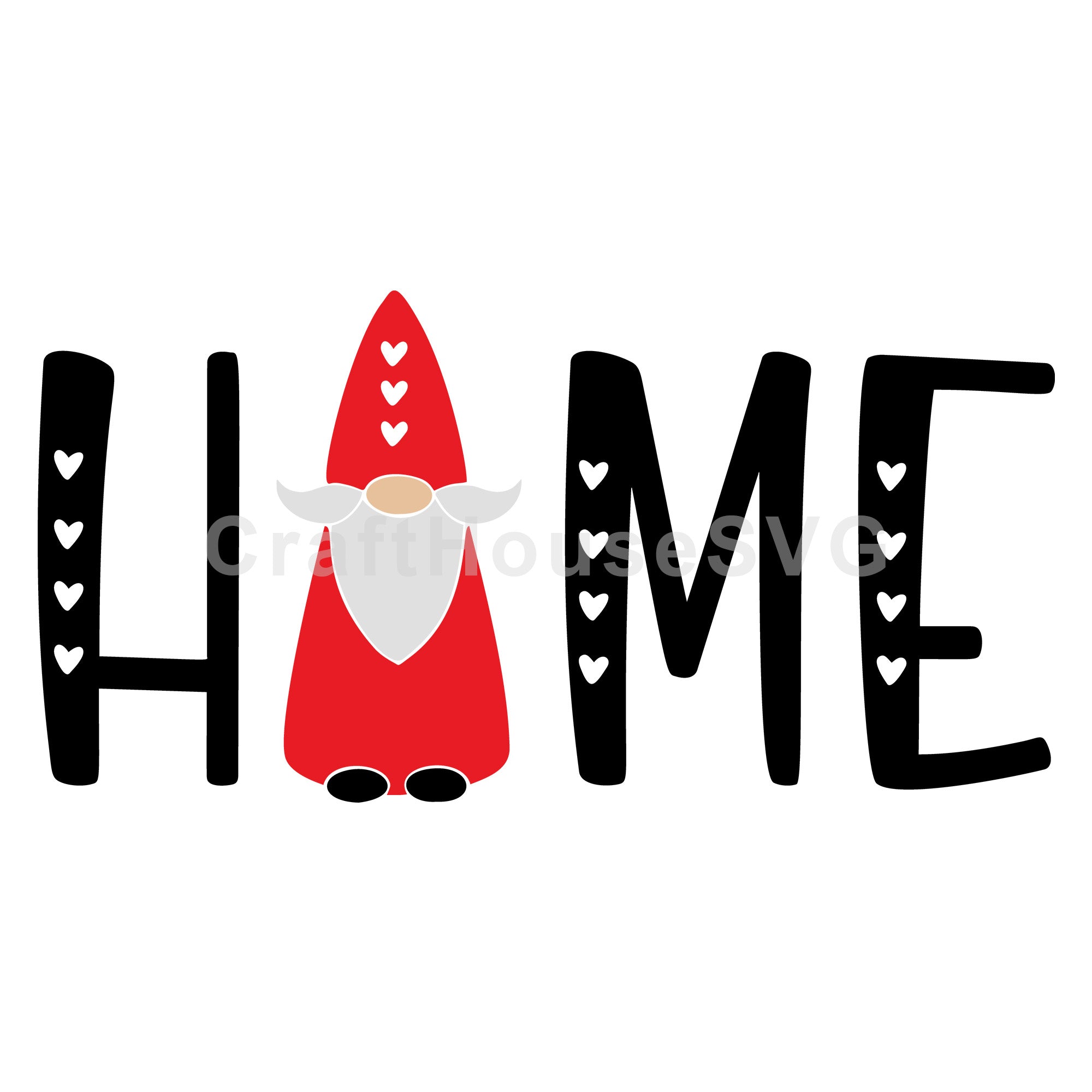 Home Valentine Gnome SVG