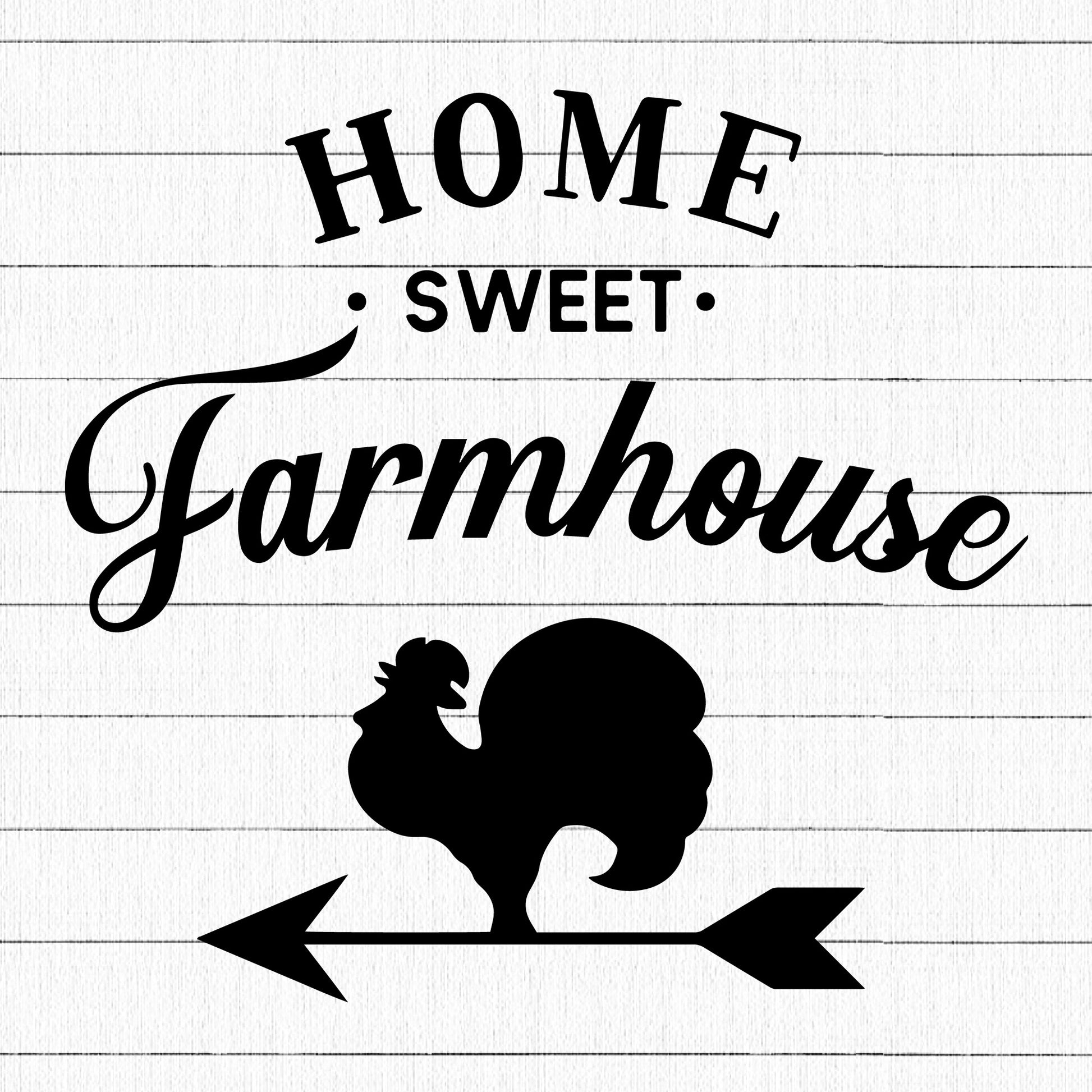 Home Sweet Farmhouse SVG, Home Farmhouse SVG - Craft House SVG