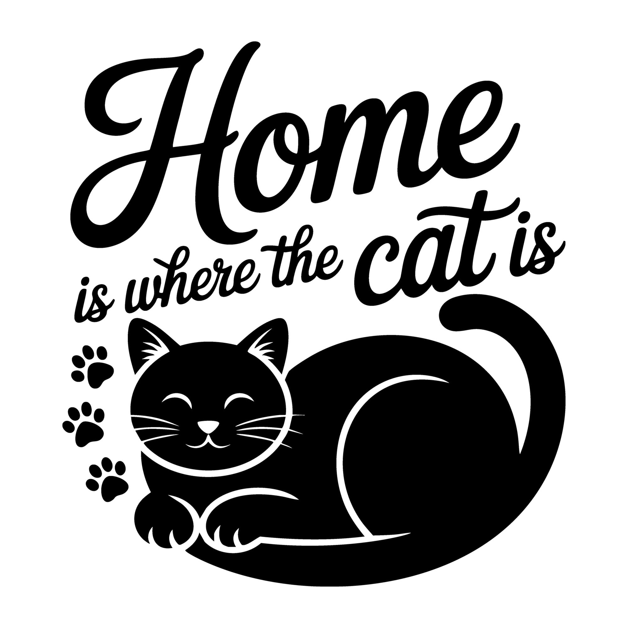 Home Is Where the Cat Is SVG