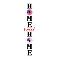 Home Sweet Home Sunflower 4th Of July SVG design for Cricut, Silhouette, laser cutting, vinyl, sublimation, 4th of July, and patriotic craft projects.