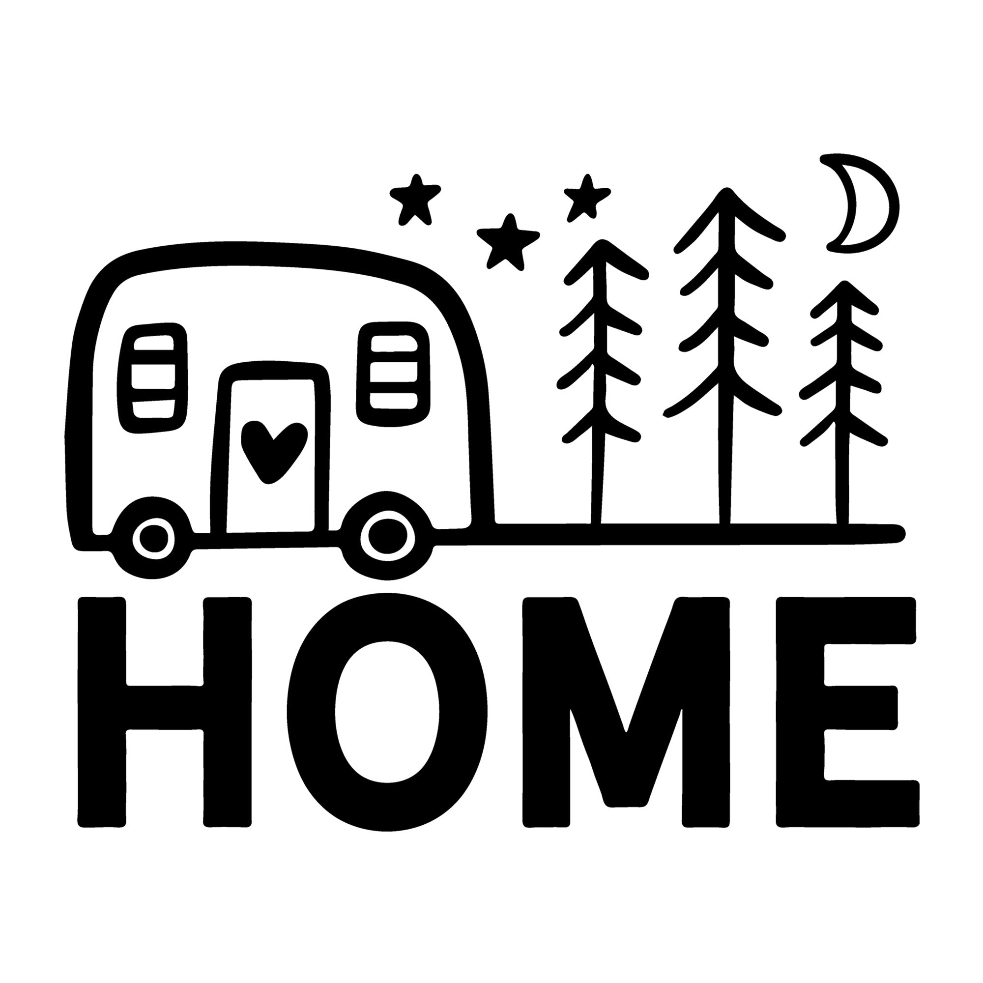 Home SVG design for Cricut, Silhouette, laser cutting, vinyl, sublimation, camping shirts, signs, decals, mugs, and DIY craft projects.