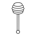 Honey Dipper SVG design for Cricut, Silhouette, laser cutting, vinyl, sublimation, and bee craft projects.