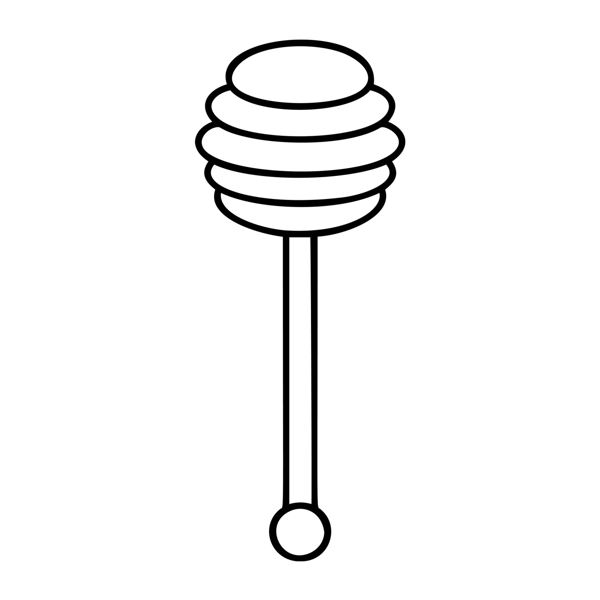 Honey Dipper SVG design for Cricut, Silhouette, laser cutting, vinyl, sublimation, and bee craft projects.