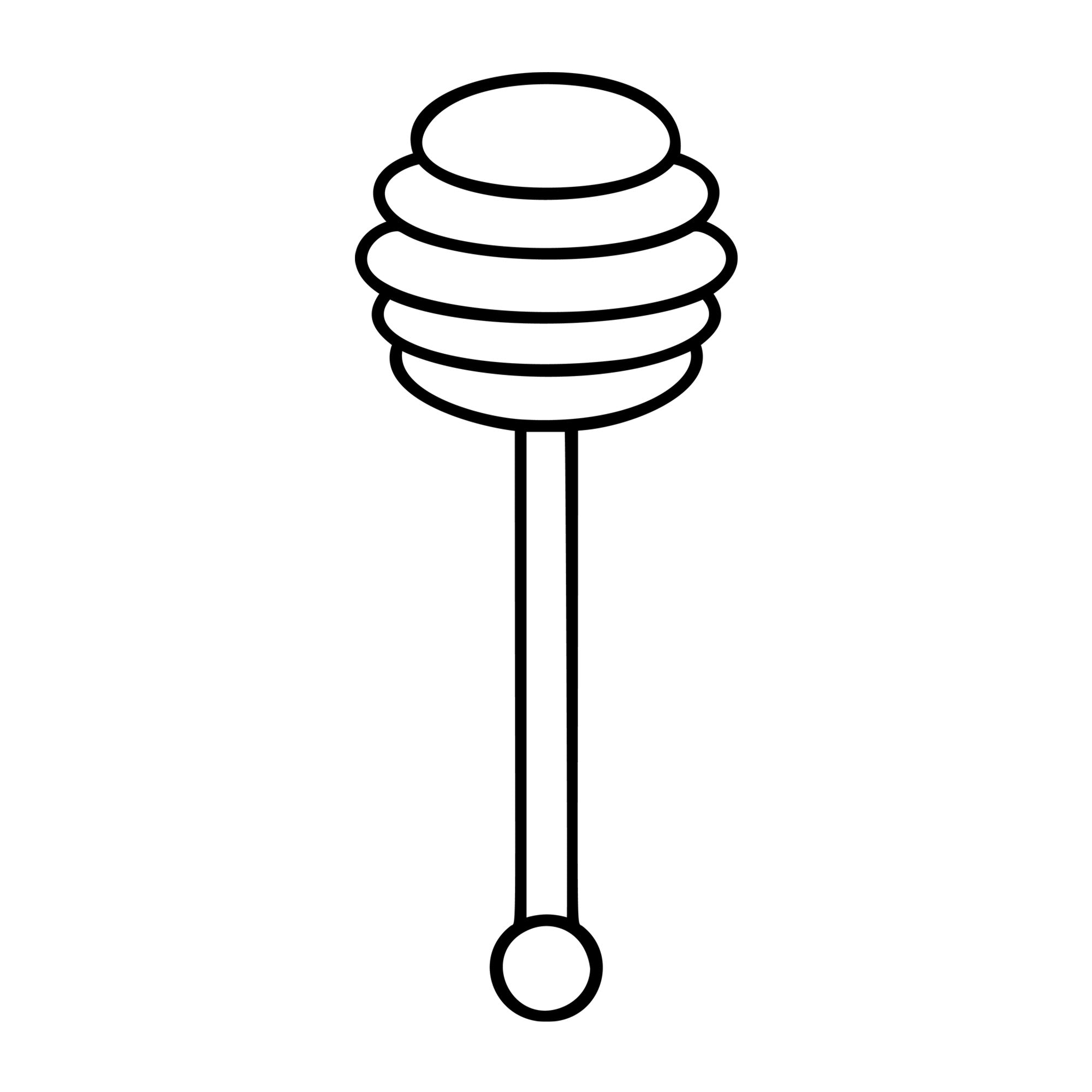 Honey Dipper SVG design for Cricut, Silhouette, laser cutting, vinyl, sublimation, and bee craft projects.