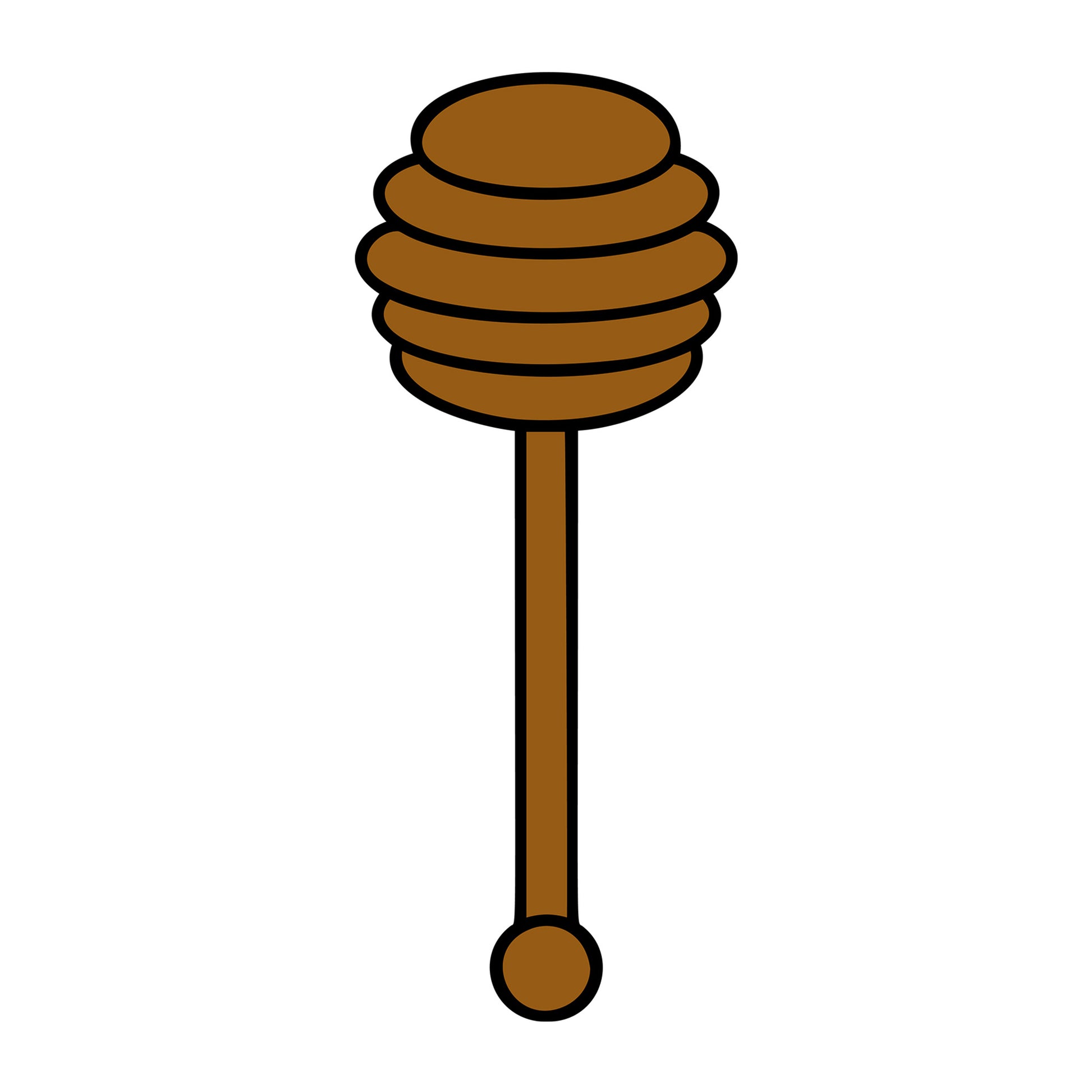 Honey Dipper SVG design for Cricut, Silhouette, laser cutting, vinyl, sublimation, and bee craft projects.