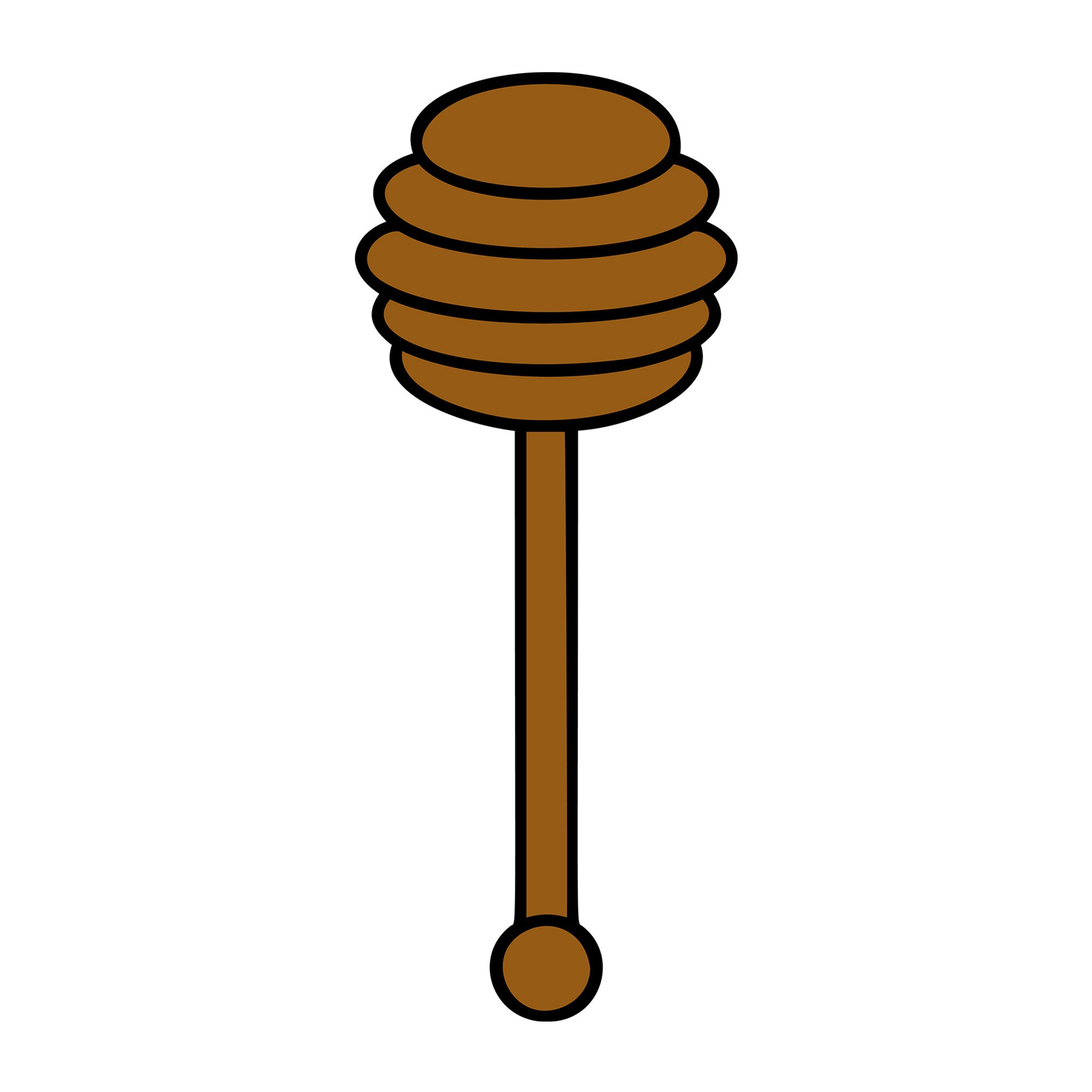 Honey Dipper SVG design for Cricut, Silhouette, laser cutting, vinyl, sublimation, and bee craft projects.
