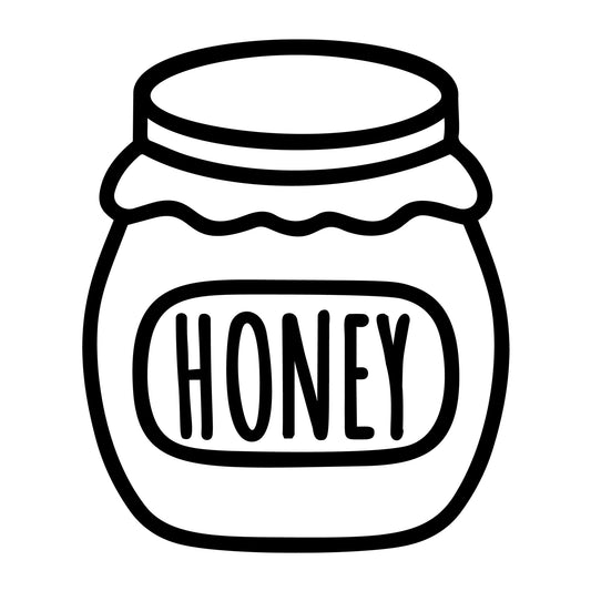 Honey Pot SVG design for Cricut, Silhouette, laser cutting, vinyl, sublimation, and bee craft projects.