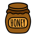Honey Pot SVG design for Cricut, Silhouette, laser cutting, vinyl, sublimation, and bee craft projects.