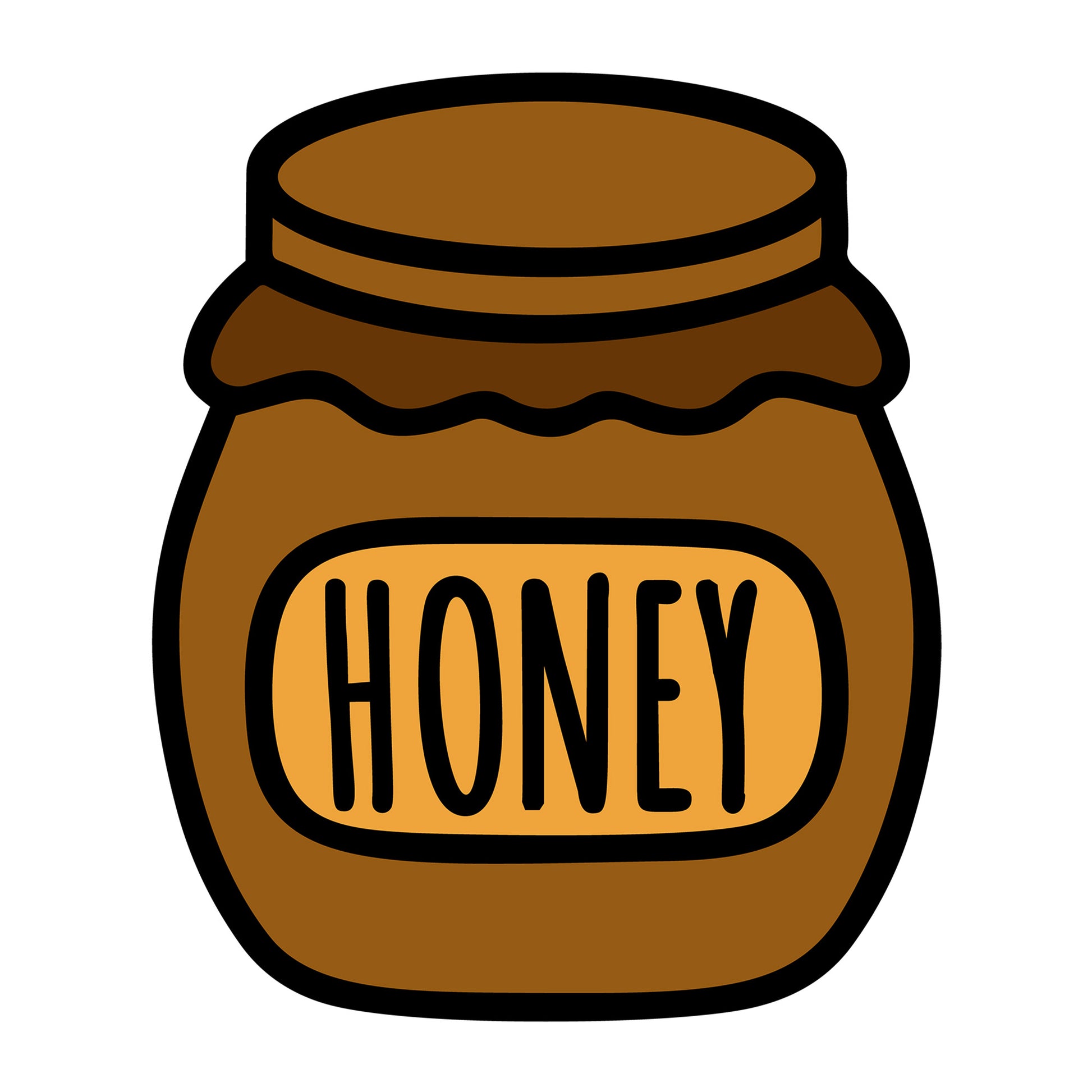 Honey Pot SVG design for Cricut, Silhouette, laser cutting, vinyl, sublimation, and bee craft projects.