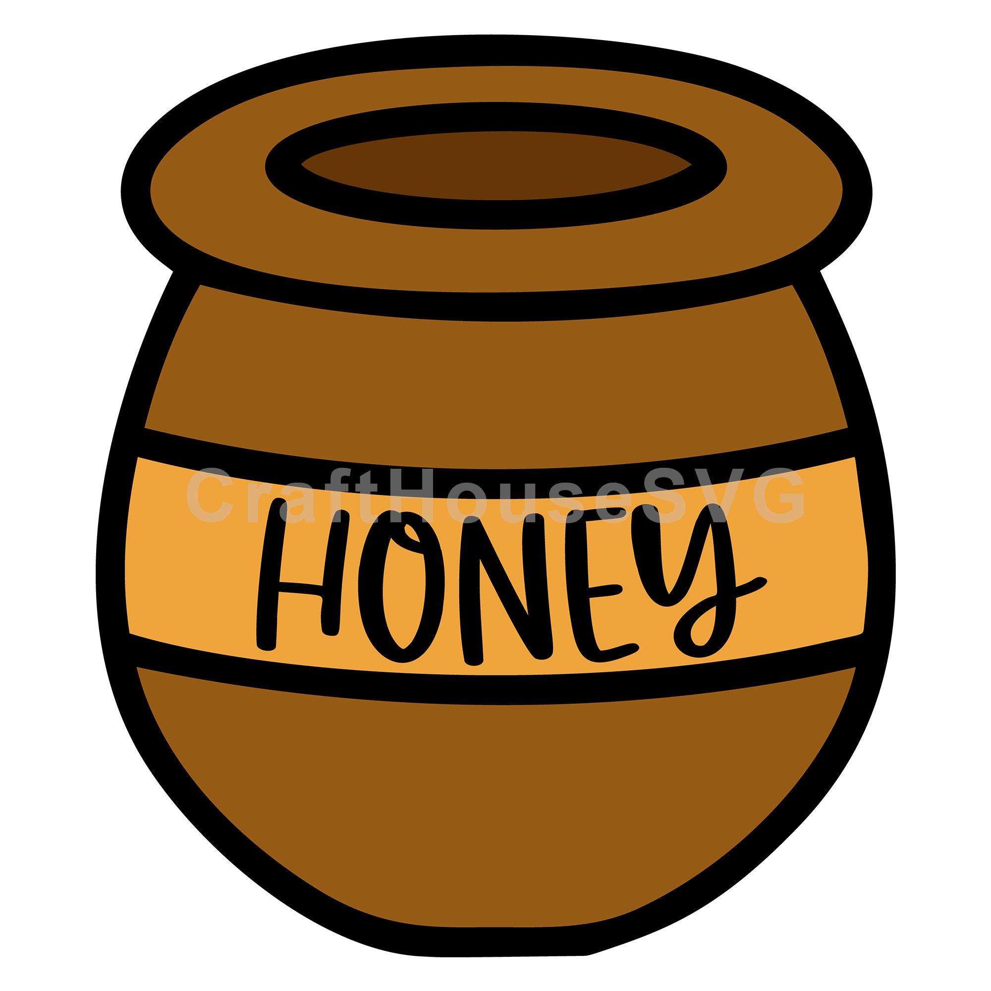 Simple Honey Pot Layered SVG