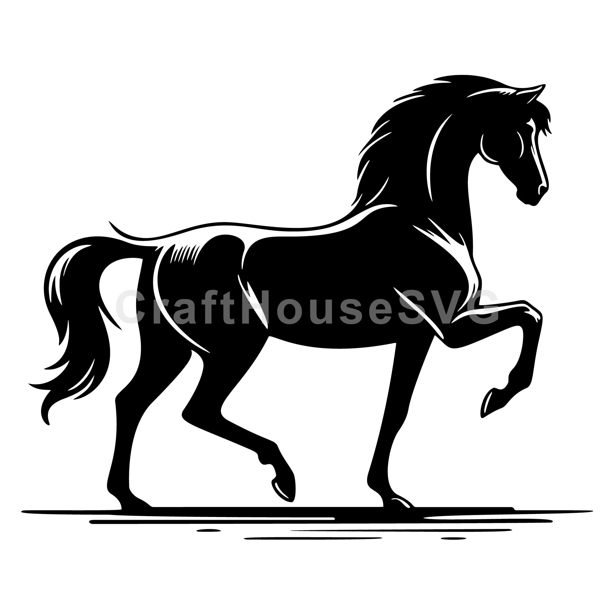 Horse Trotting SVG