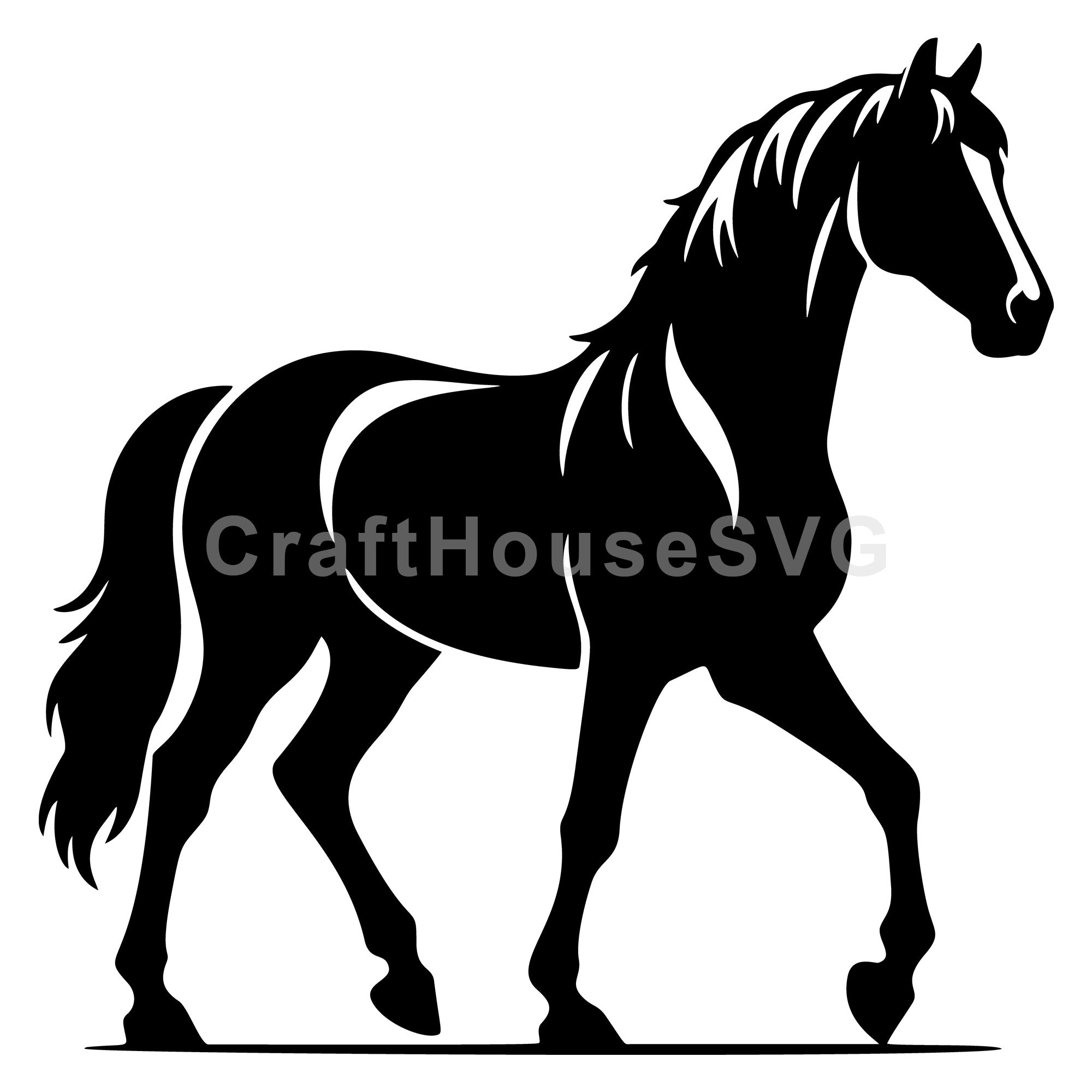 Horse Walking SVG