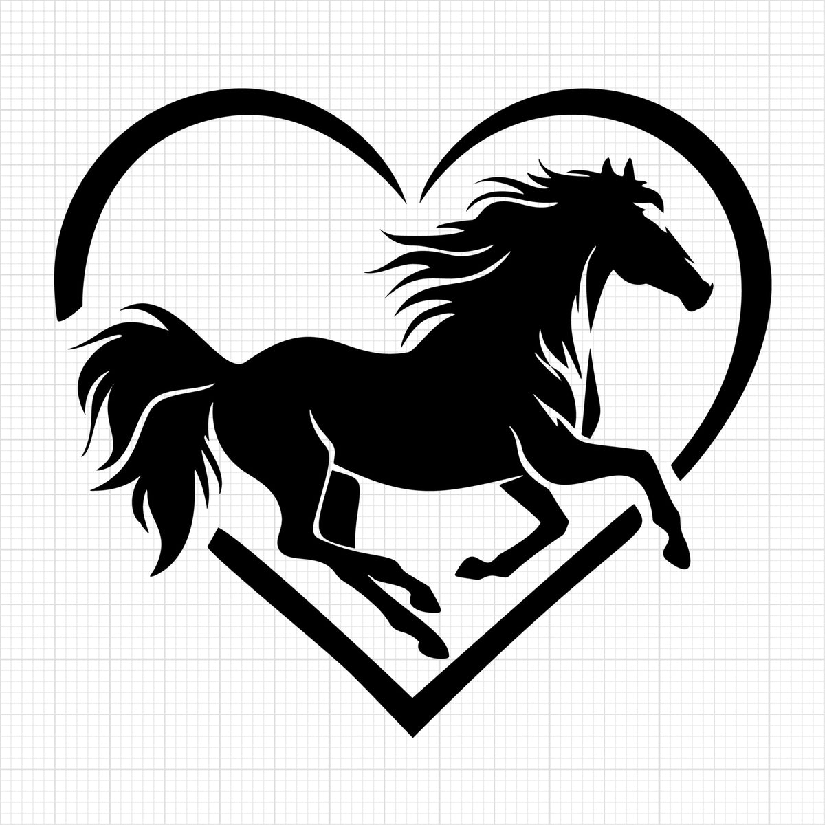 Horse Heart Shape