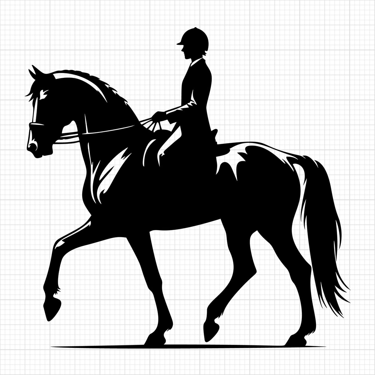 Horse with a rider