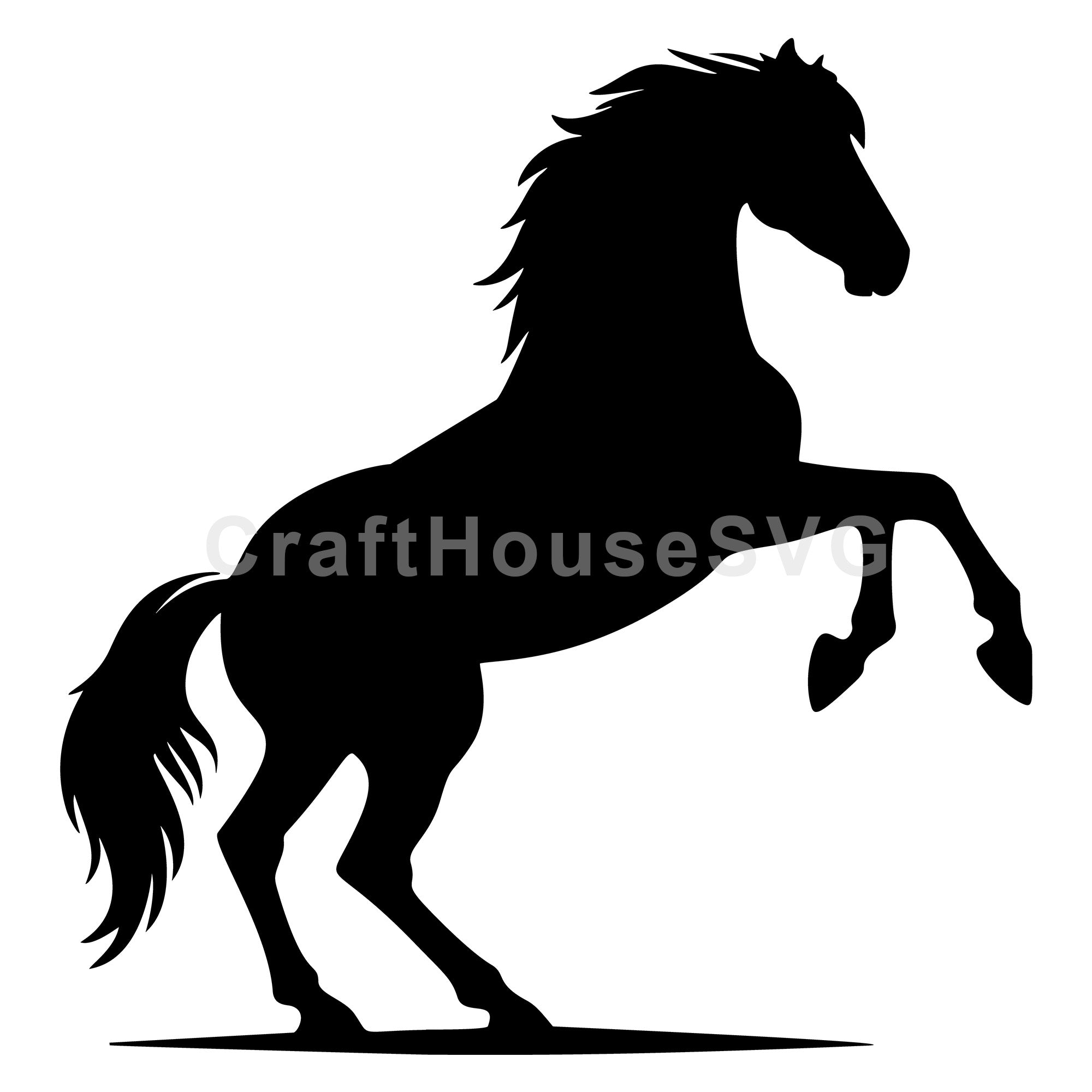 Horse bucking SVG