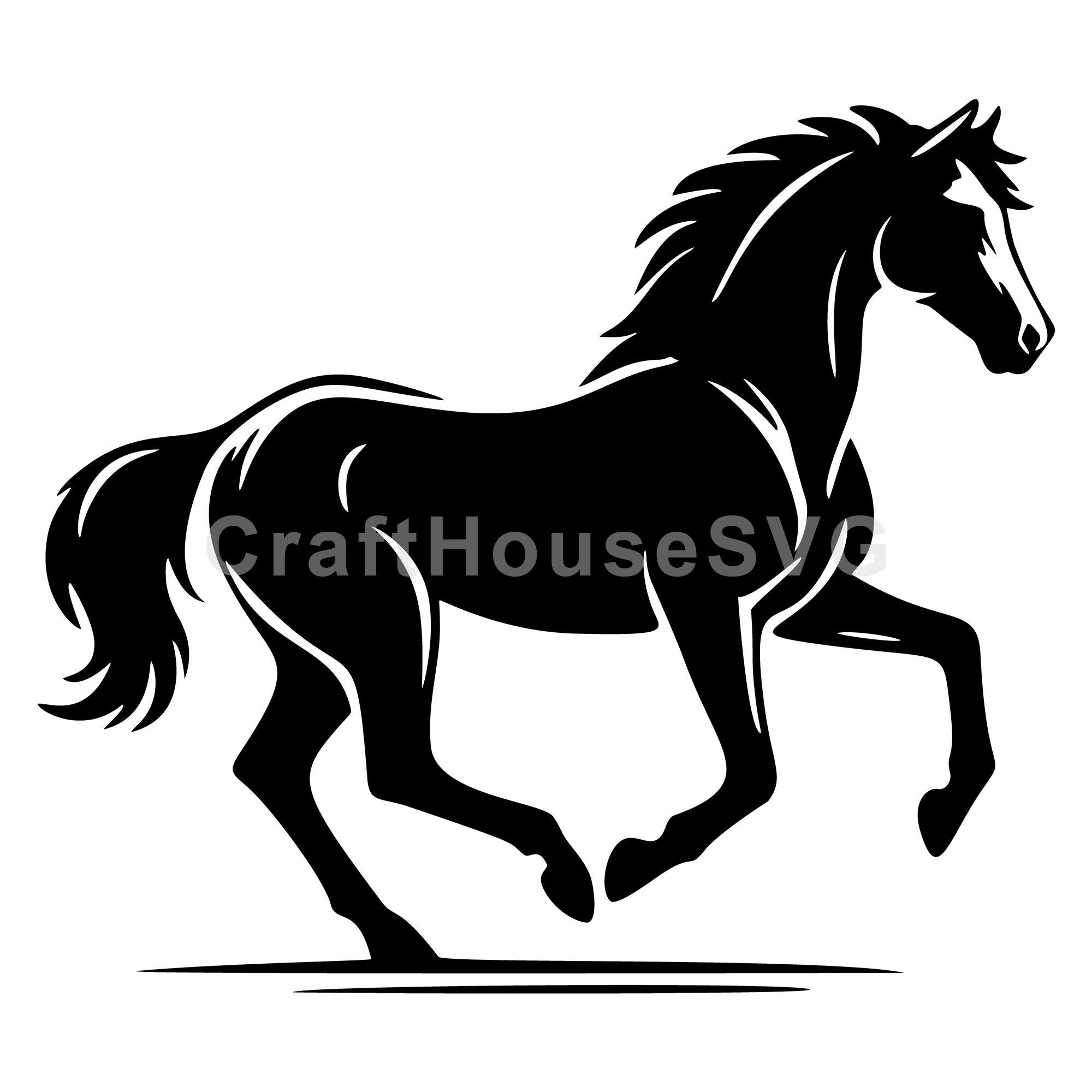 Horse galloping SVG