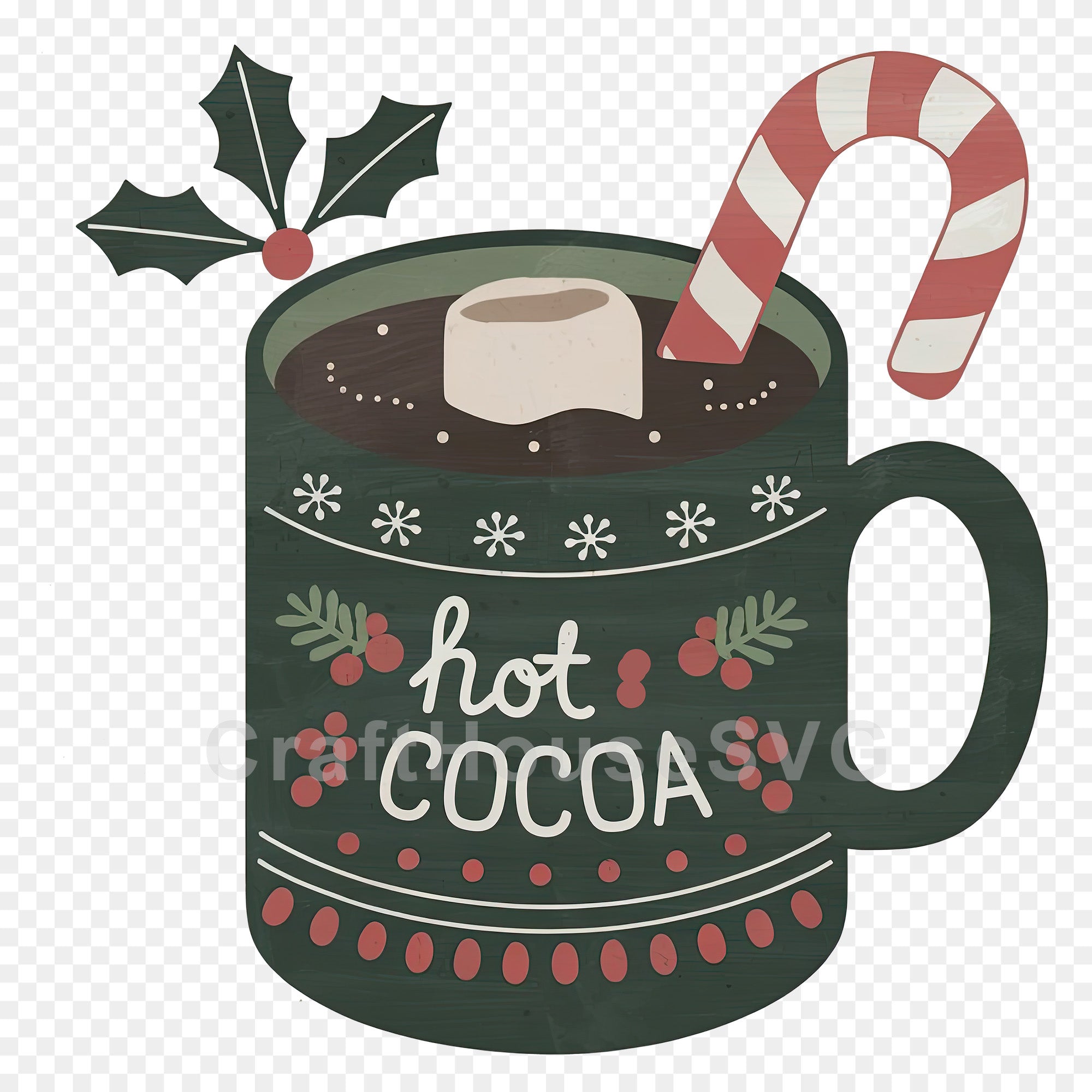 Hot Cocoa PNG Clip Art Sublimation