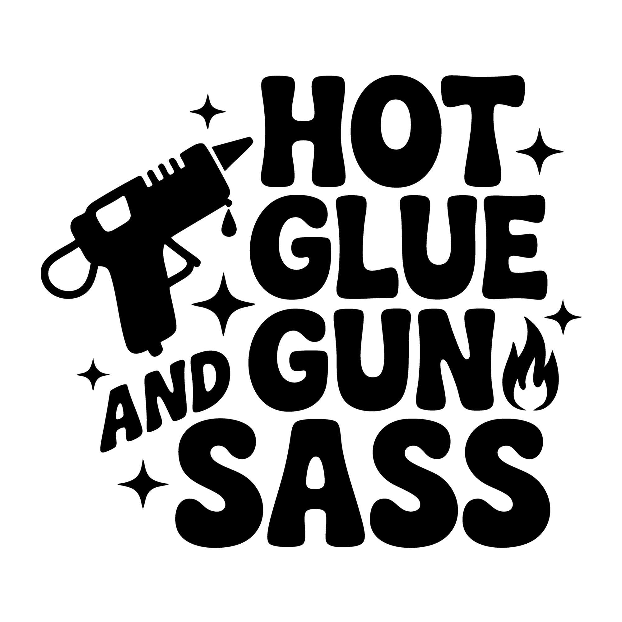 Hot Glue Gun and Sass SVG